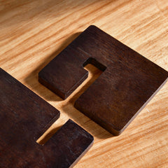 Premium Hickory Wood Phone Stand – Handmade Natural Desktop Holder for Smartphones & Tablets