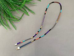 Wrapped Yarn Lightning Cable: Multicolor Charging Cord