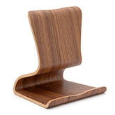 Plywood iPad Stand, Wood Tablet Holder, Phone Holder, Bookstand, Tablet Stand, Bent Plywood, Walnut