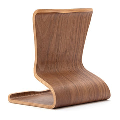 Plywood iPad Stand, Wood Tablet Holder, Phone Holder, Bookstand, Tablet Stand, Bent Plywood, Walnut