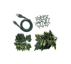 USB-C Cable with Ivy Leaf Design