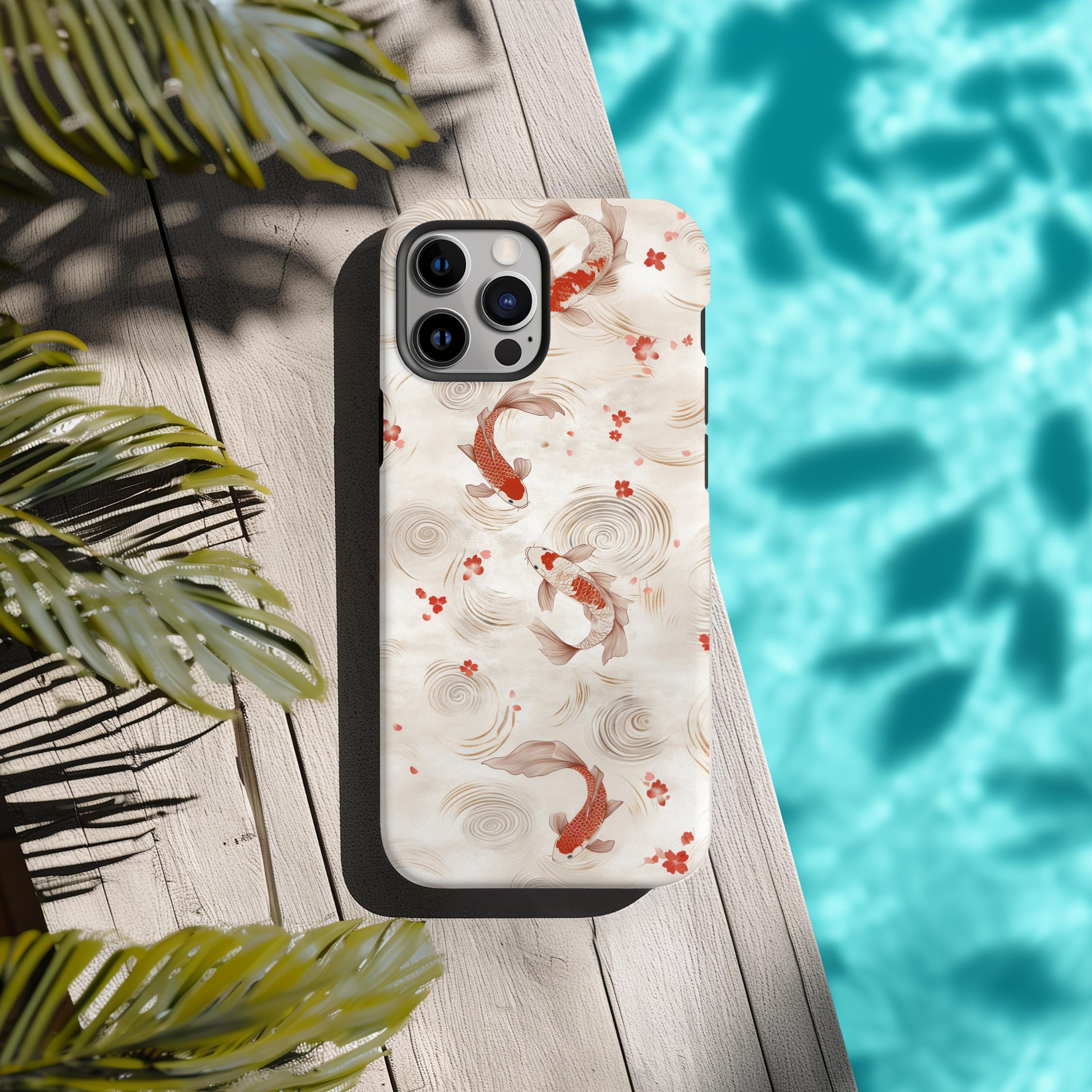 Koi Fish Watercolor iPhone Case: Slim, Durable Protection
