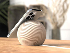 Apple MagSafe Uno Stand – Modern Spherical Magnetic iPhone Charging Stand | Minimal Desk & Nightstand Dock