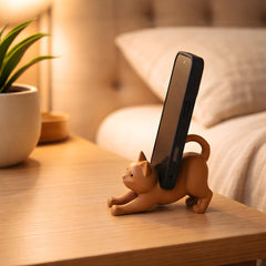 Desk Organizer | Cat-Shaped Phone Holder, 3D Printed in Matte PLA