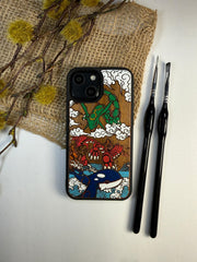 Legendary Dragon Monster Anime Videogame Wood Phone Case for iPhone, Google Pixel, Samsung Galaxy