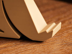 Little Bird Phone Stand, 3D Printed Natural Wood