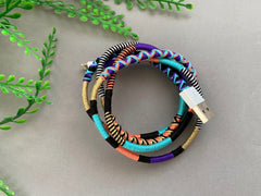 Wrapped Yarn Lightning Cable: Multicolor Charging Cord
