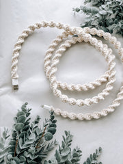 Macrame Phone Charger: Recycled Cotton Cable - Natural