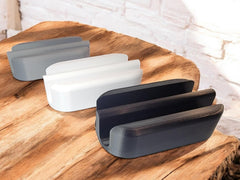 Dual Laptop & Tablet Vertical Stand: Space-Saving Desk Organizer