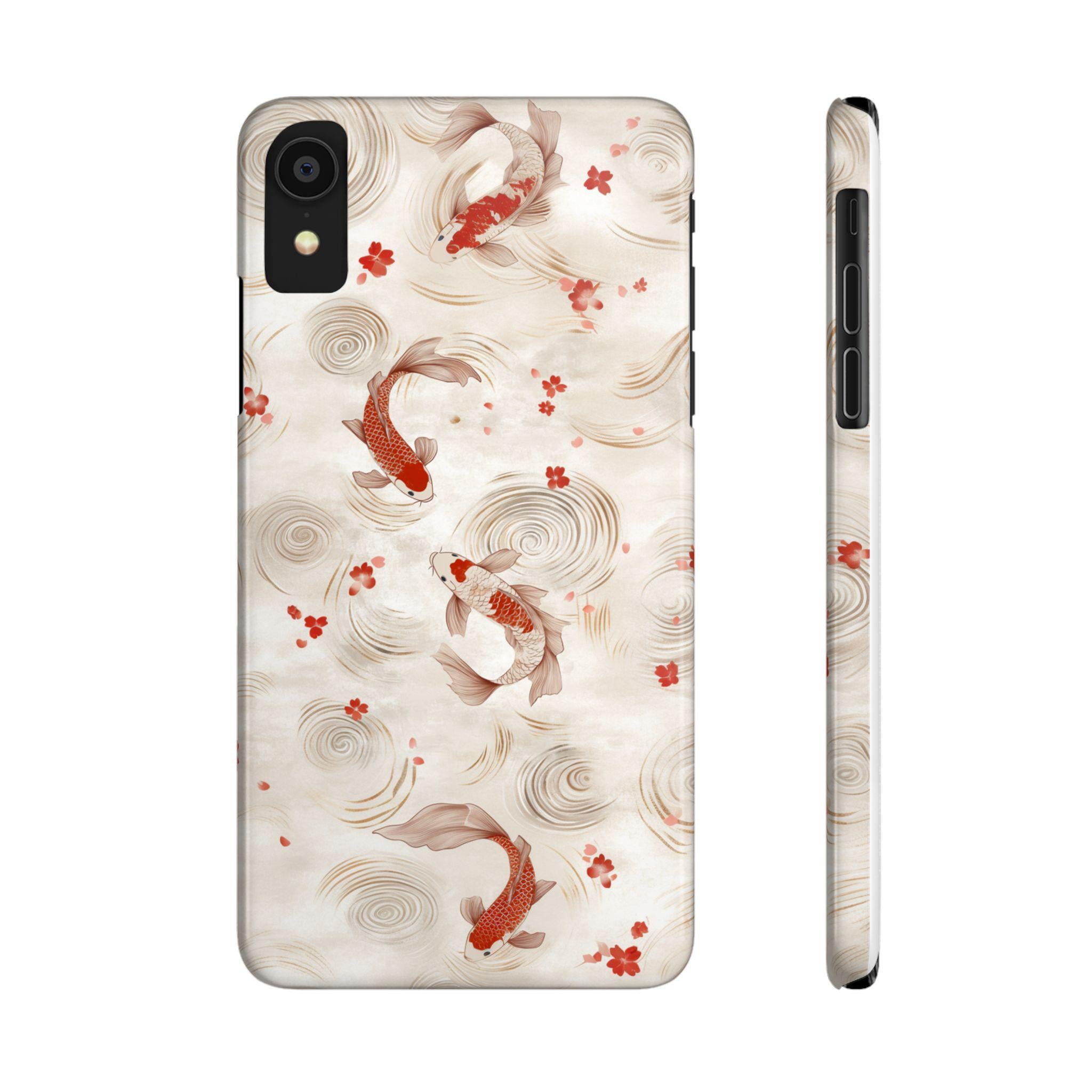 Koi Fish Watercolor iPhone Case: Slim, Durable Protection