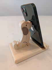 Wooden phone stand