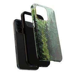 Stained Glass Pine Tree Forest Phone Case