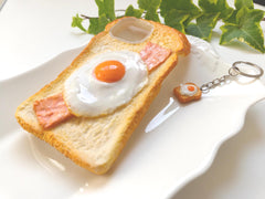 Large Bacon Egg Toast Polymer Clay iPhone Case