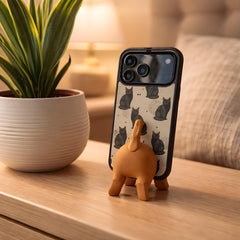 Desk Organizer | Cat-Shaped Phone Holder, 3D Printed in Matte PLA