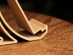 Little Bird Phone Stand Ethereal Edition, 3D Printed Natural Wood Line Art Home Decor