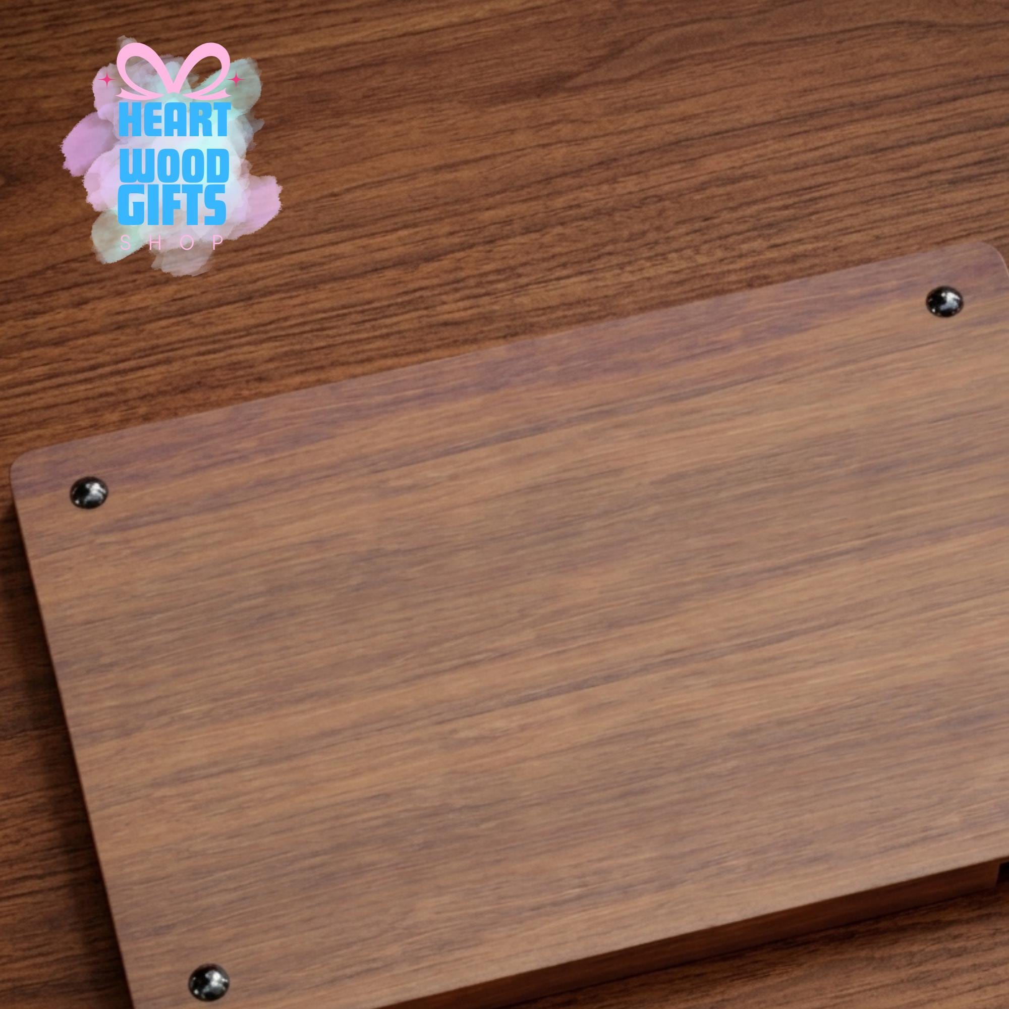 Wooden Valet Tray Organizer with Phone Charging Slot